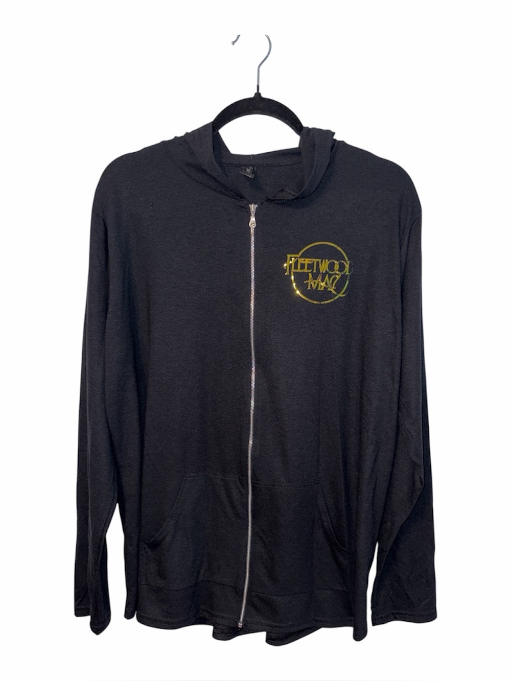 Fleetwood Mac Logo Lightweight Full Zip Hoodie Size XL